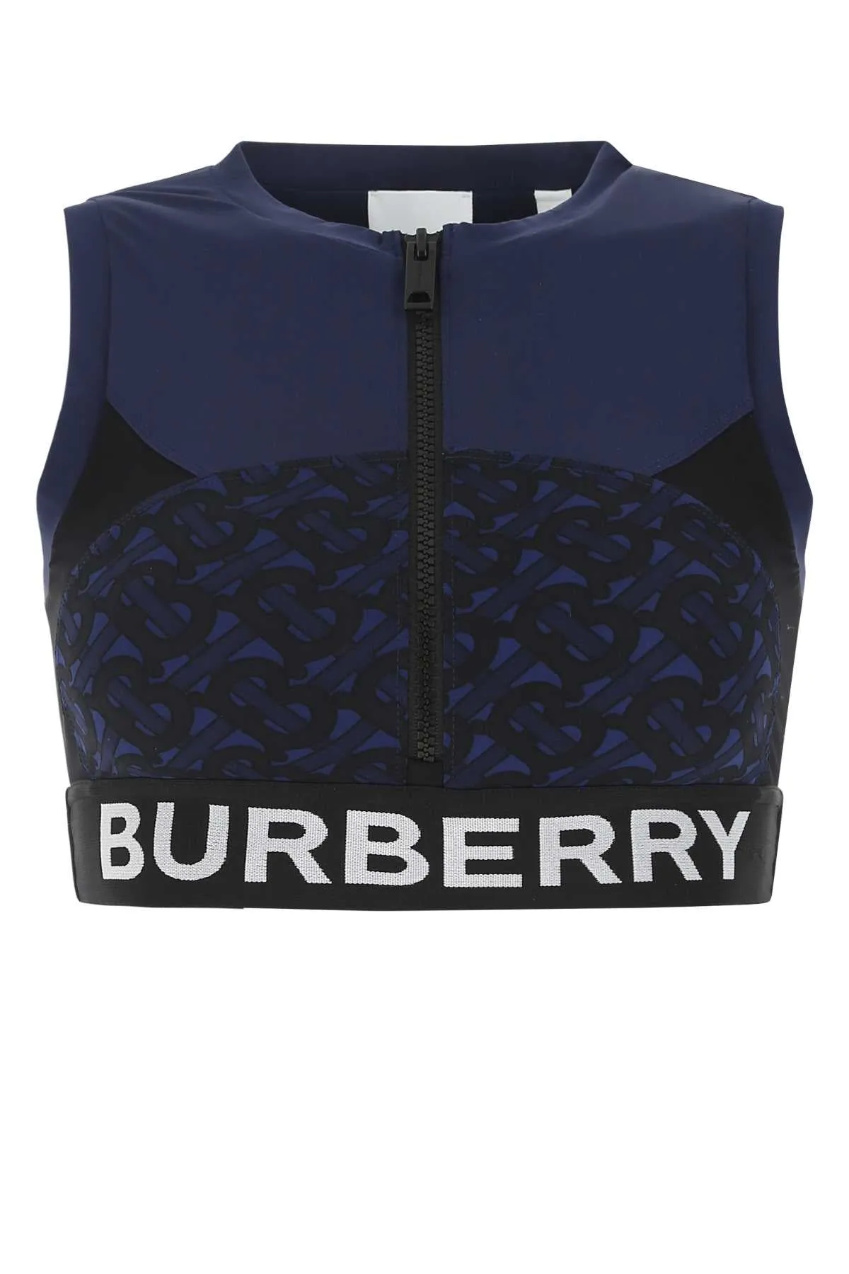 Burberry TB Monogram Print Crewneck Cropped Top