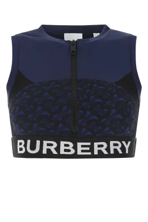 Burberry TB Monogram Print Crewneck Cropped Top