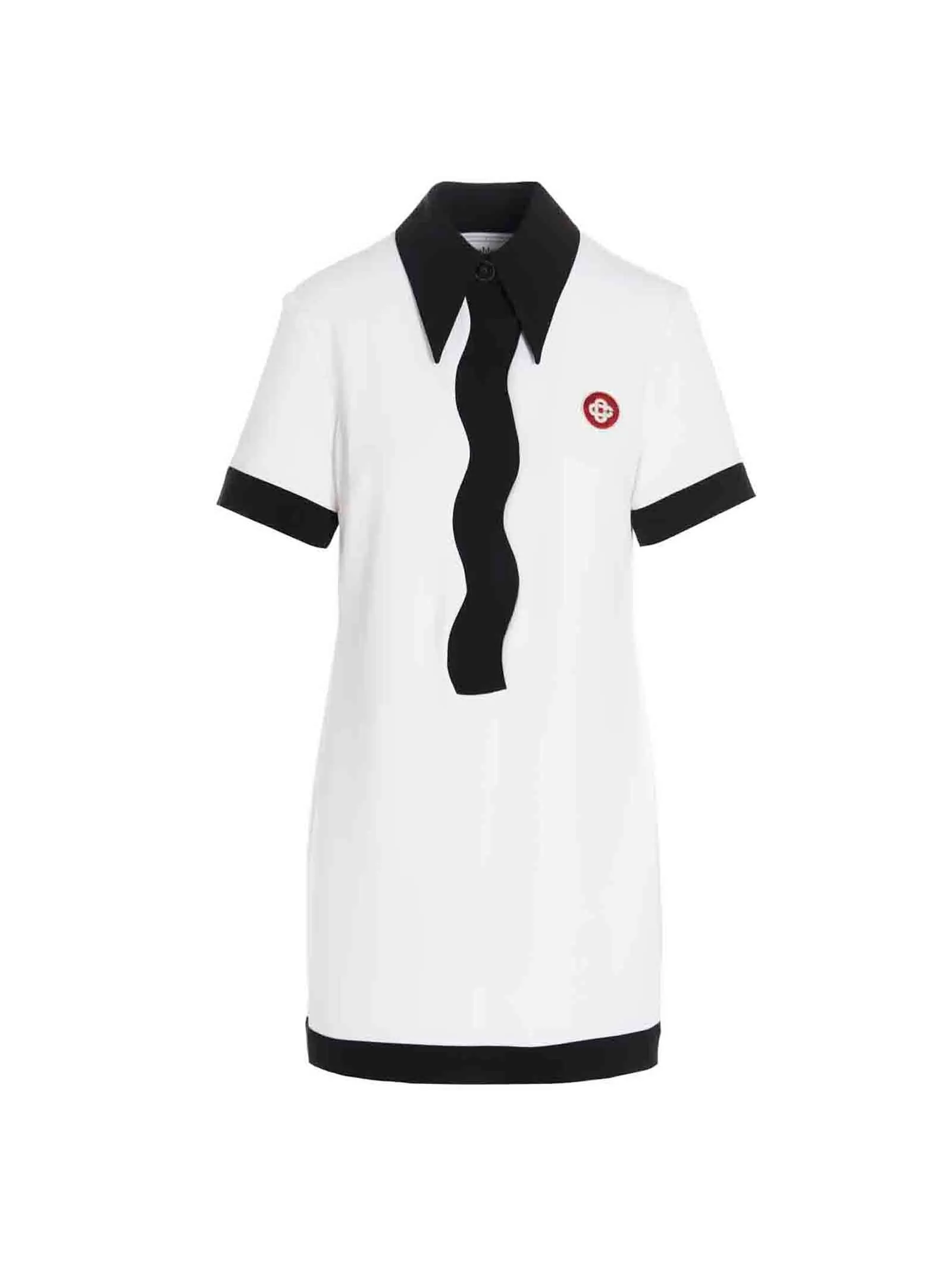 Casablanca Logo Patch Polo Dress