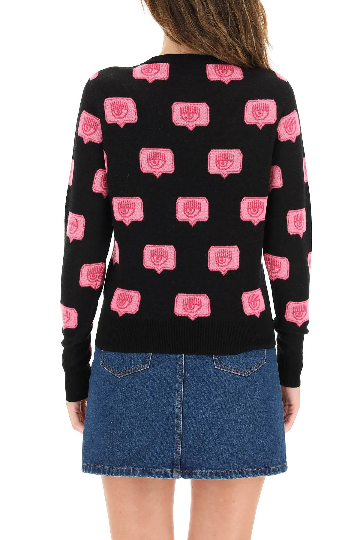 Chiara Ferragni Eyelike Motif Knit Jumper