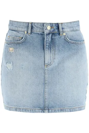 Chiara Ferragni High-Waist Denim Mini Skirt
