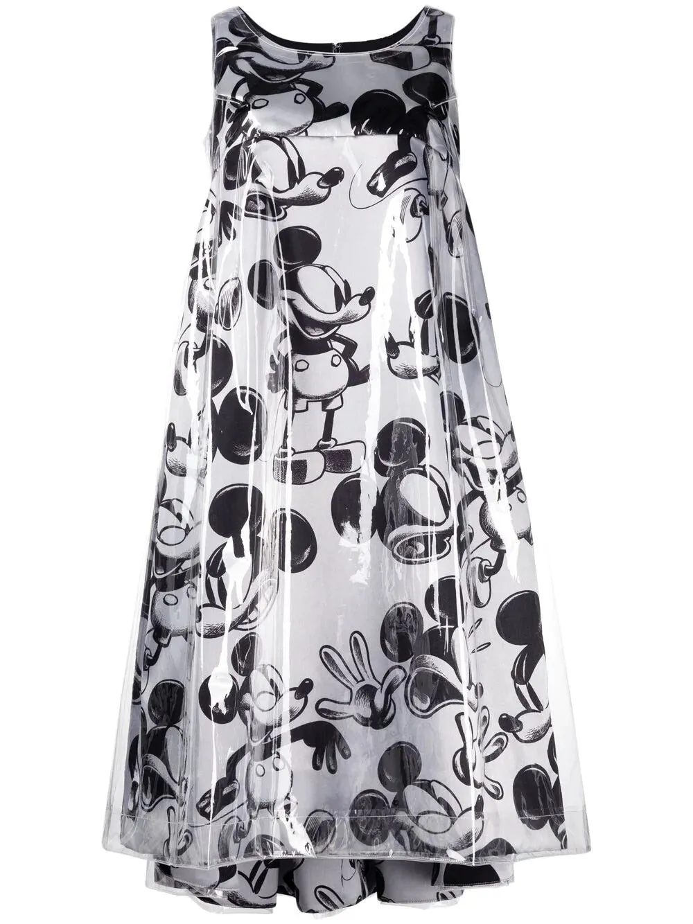 Comme des Garons All-Over Motif Printed Sleeveless Midi Dress