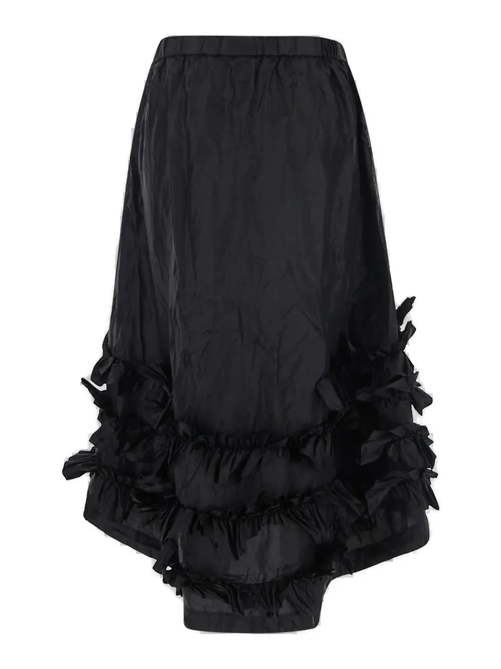 Comme des Garons Comme des Garons Ruffled-Hem Midi Skirt