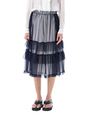 Comme des Garons Girl High Waist Midi Skirt