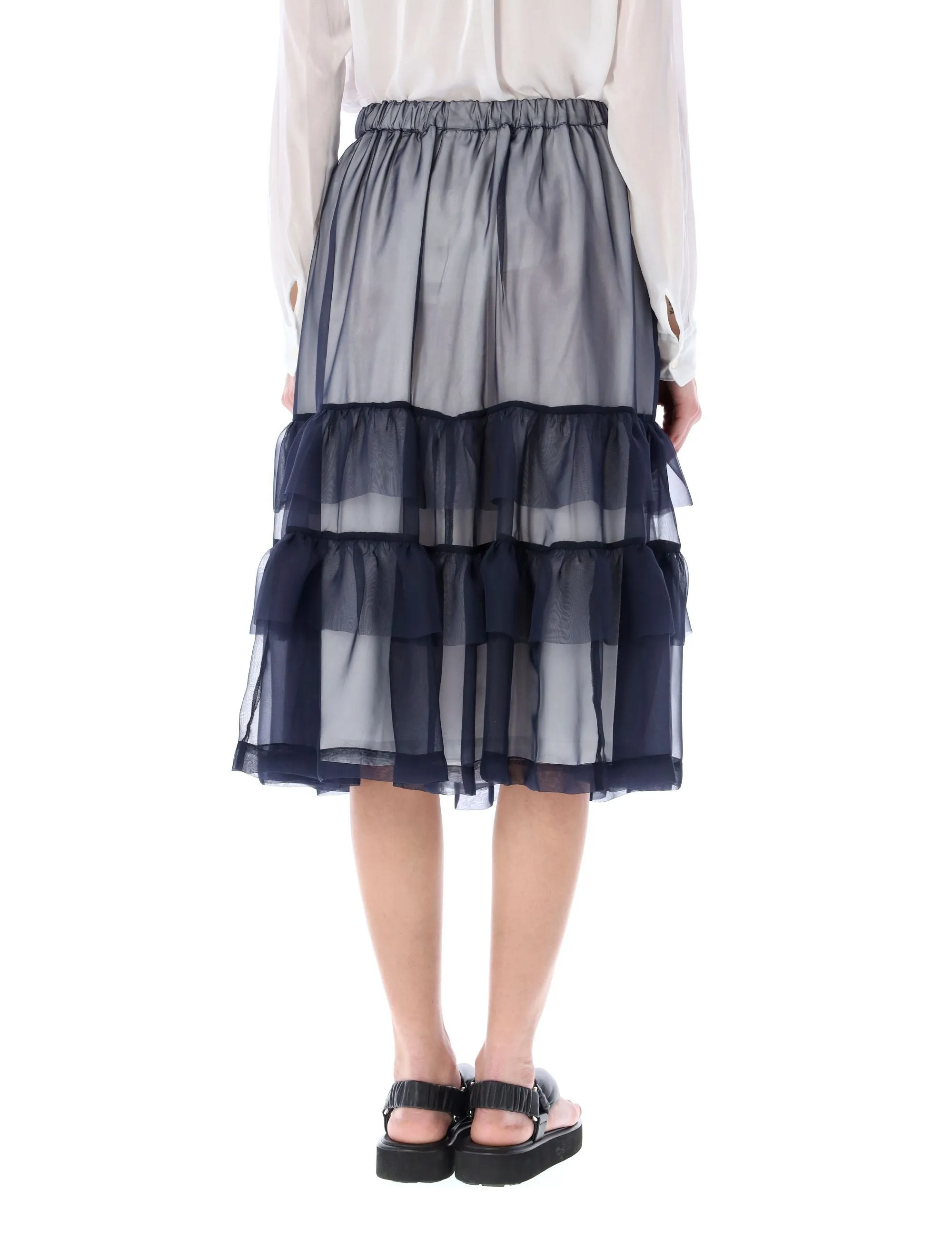 Comme des Garons Girl High Waist Midi Skirt