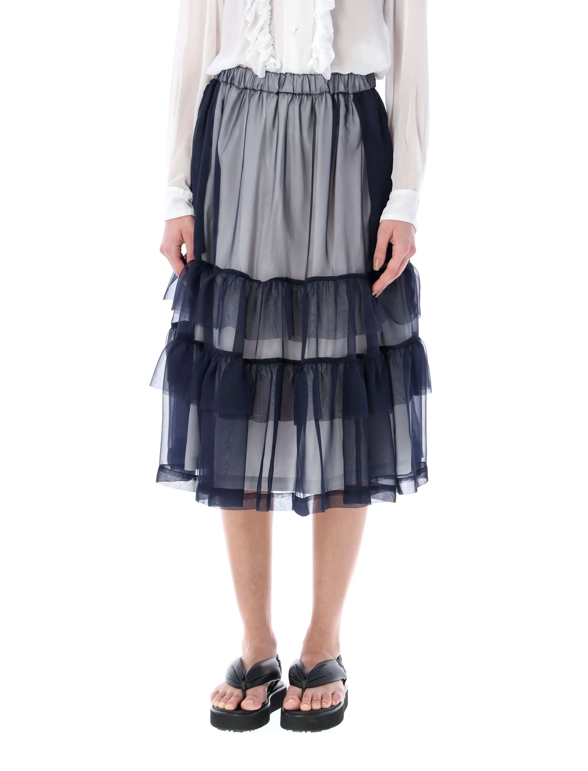 Comme des Garons Girl High Waist Midi Skirt