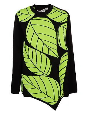 Comme des Garons Leaf Intarsia Knit jumper