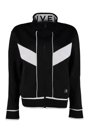 Converse Contrast Trim Zipped Jacket
