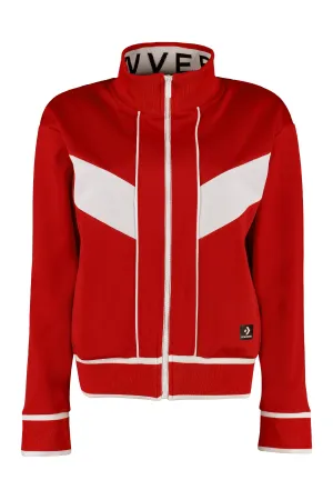 Converse Contrast Trim Zipped Jacket