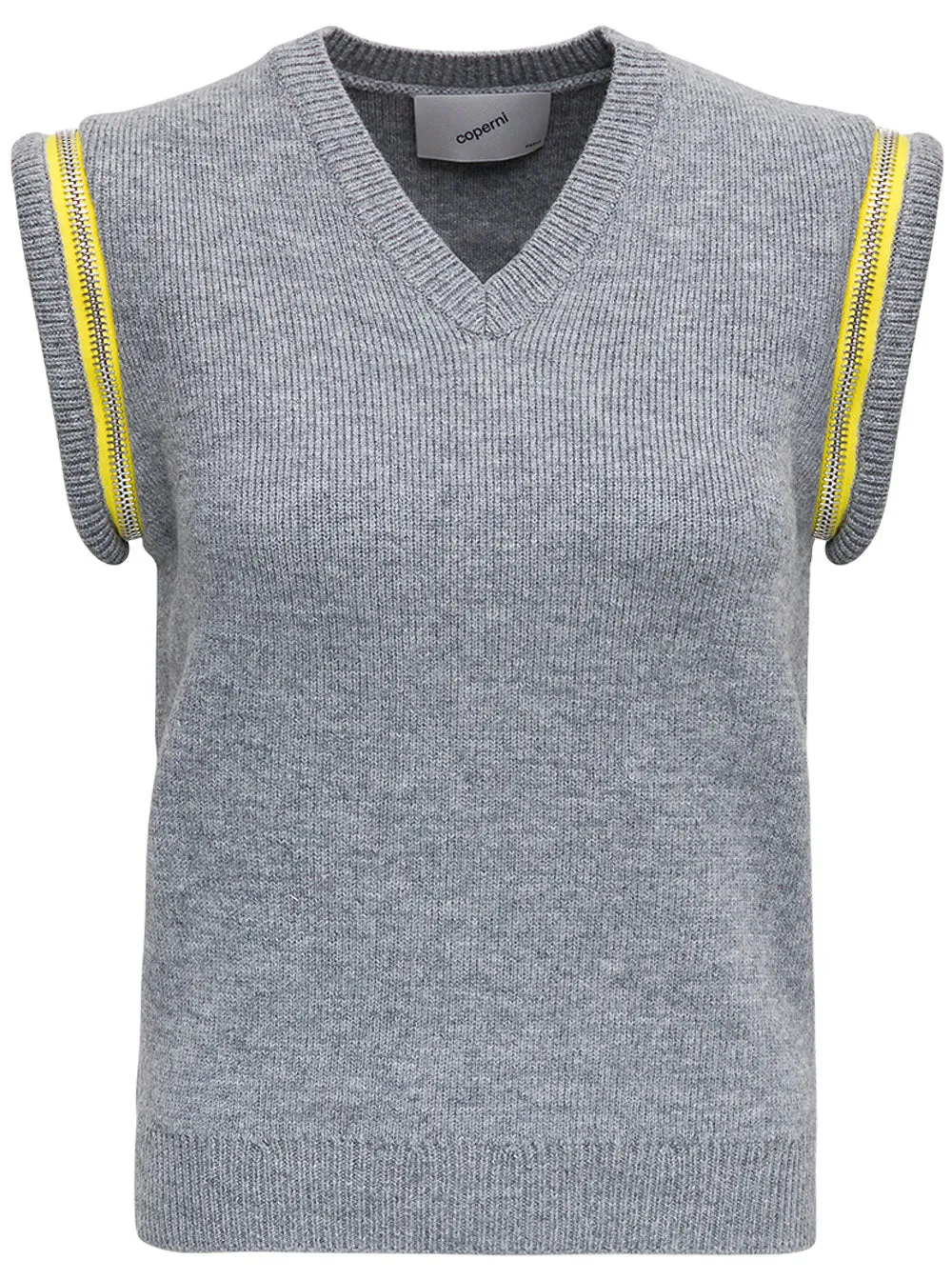 Coperni V-Neck Ribbed Top