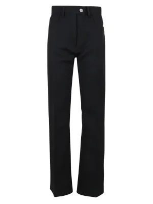 Courrges Button Detailed Straight Leg Trousers
