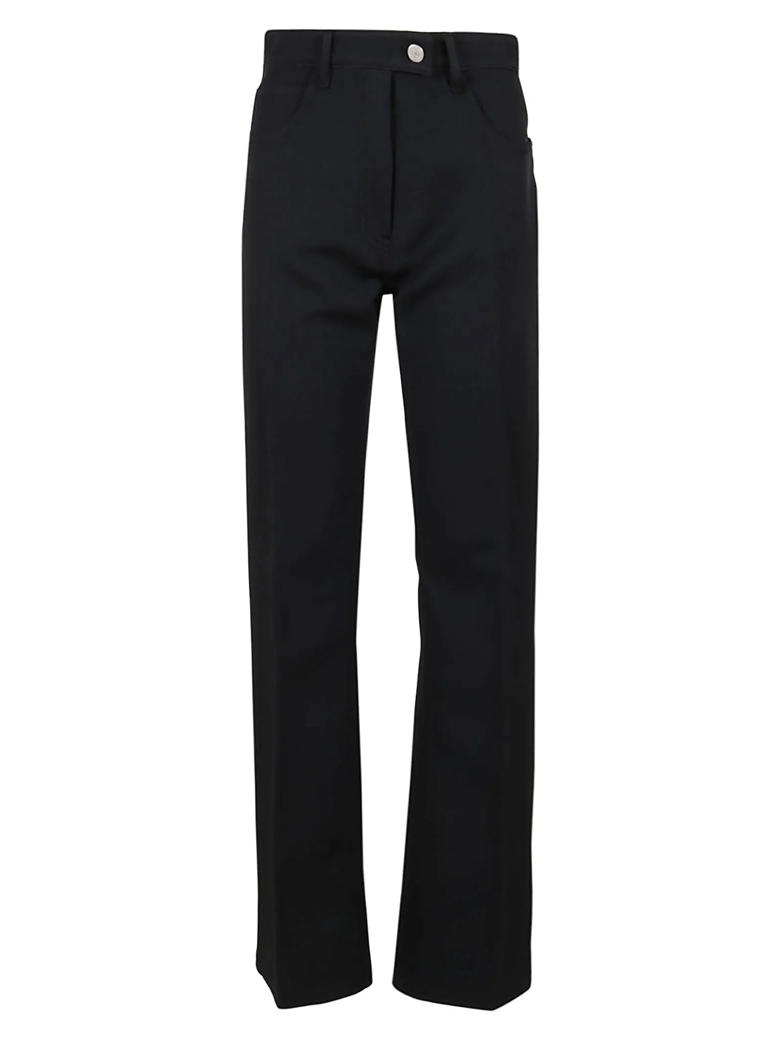 Courrges Button Detailed Straight Leg Trousers