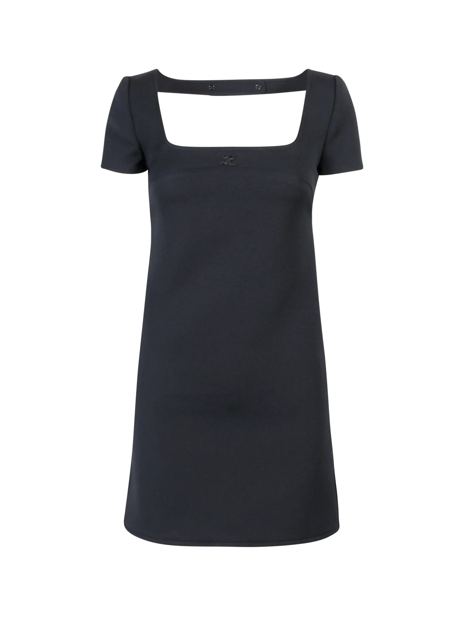 Courrges Short-Sleeved A-Line Mini Dress