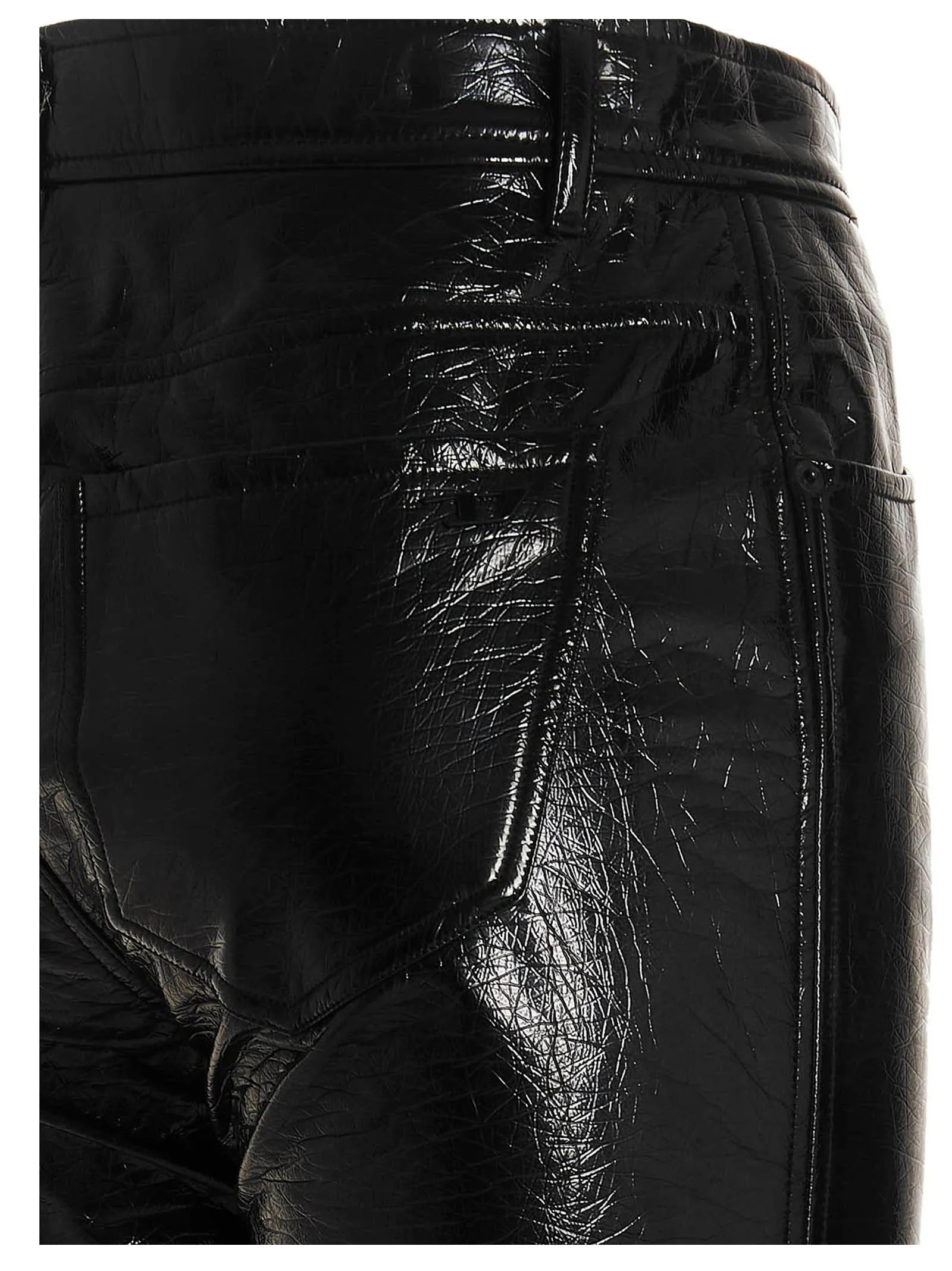 Diesel P-Arcy Crinkled Straight Leg Pants