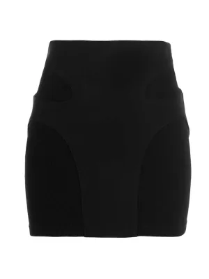 Dion Lee Contour Stitch Mid Rise Mini Skirt