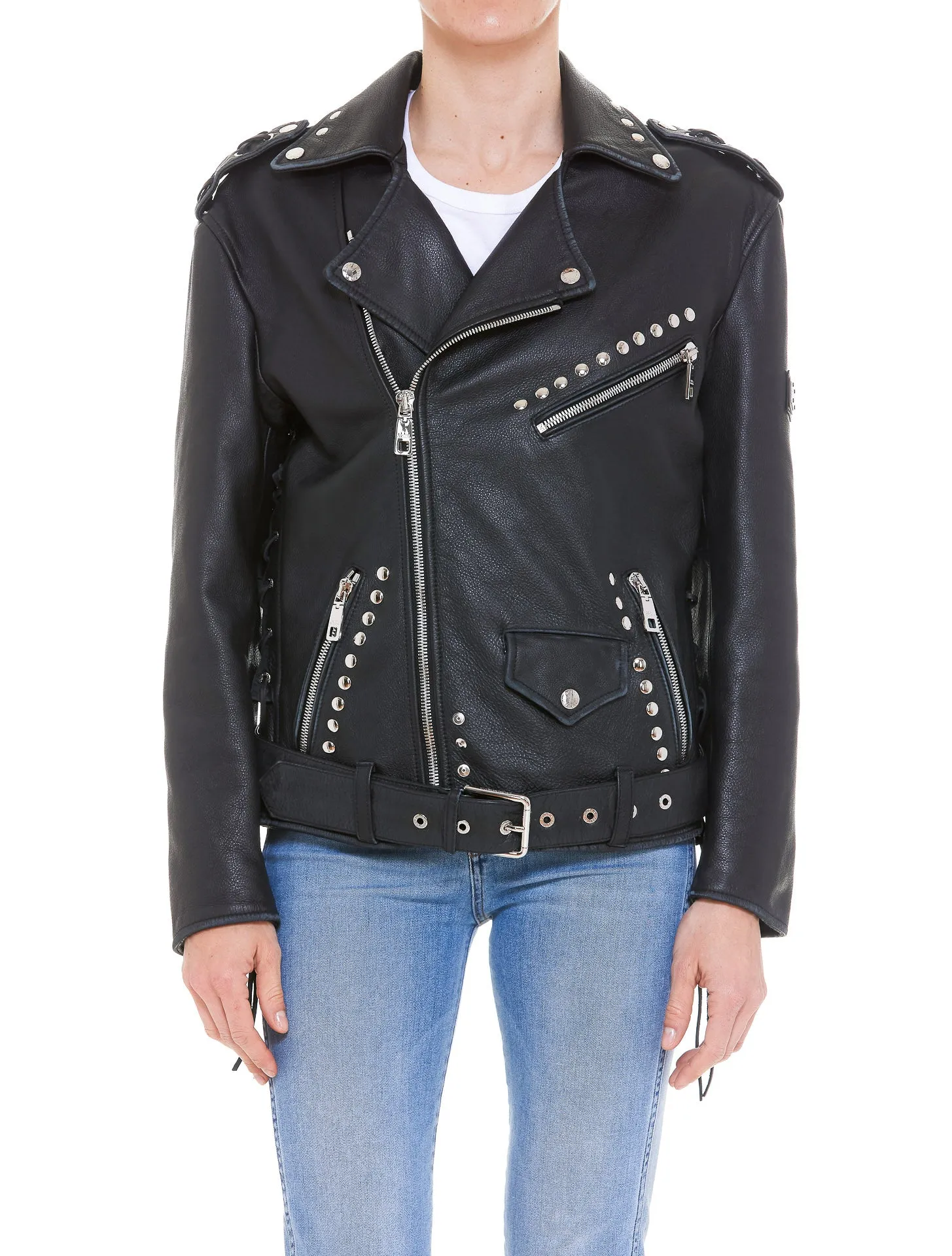 Dolce & Gabbana Belted Biker Jacket