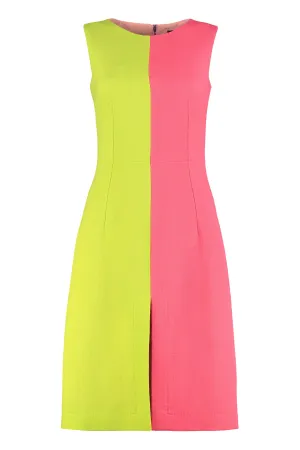 Dolce & Gabbana Colour-Block Crepe Dress