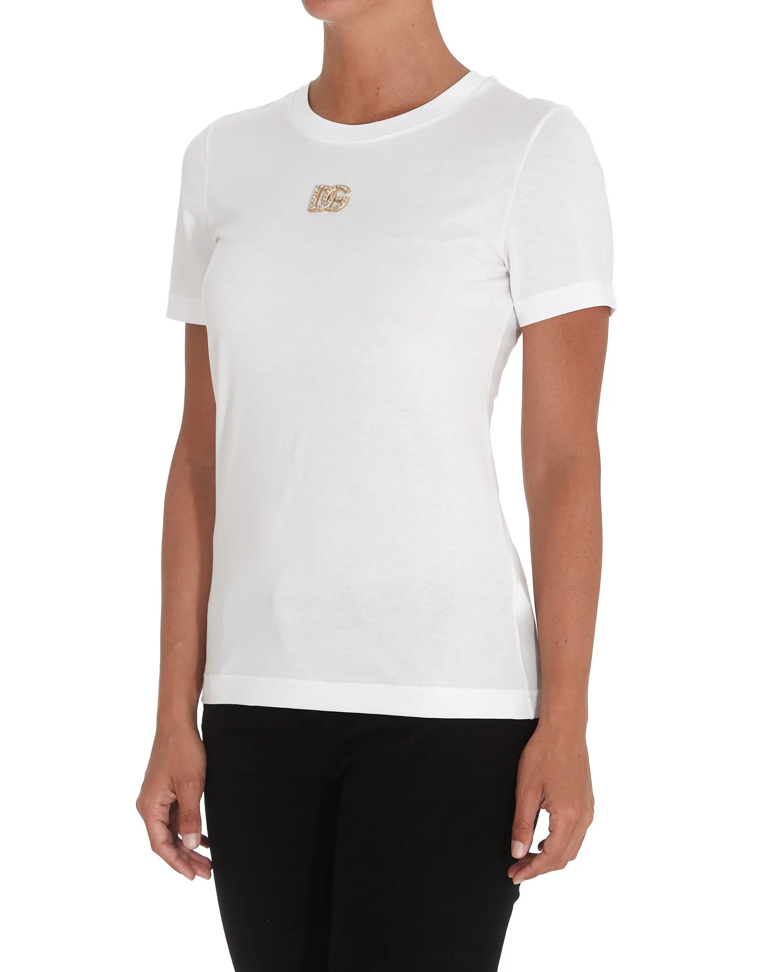 Dolce & Gabbana DG Crystal Embellished T-Shirt