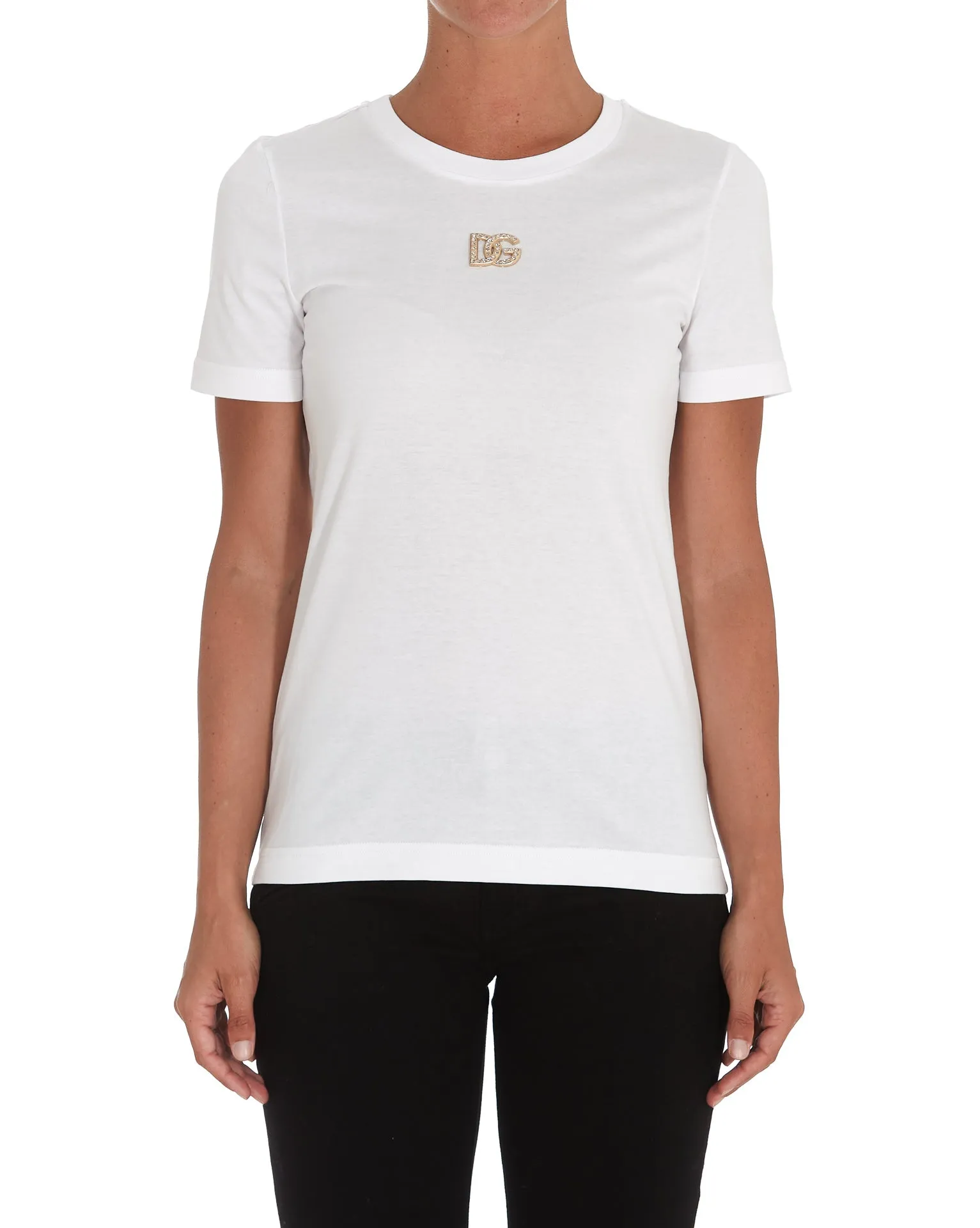 Dolce & Gabbana DG Crystal Embellished T-Shirt