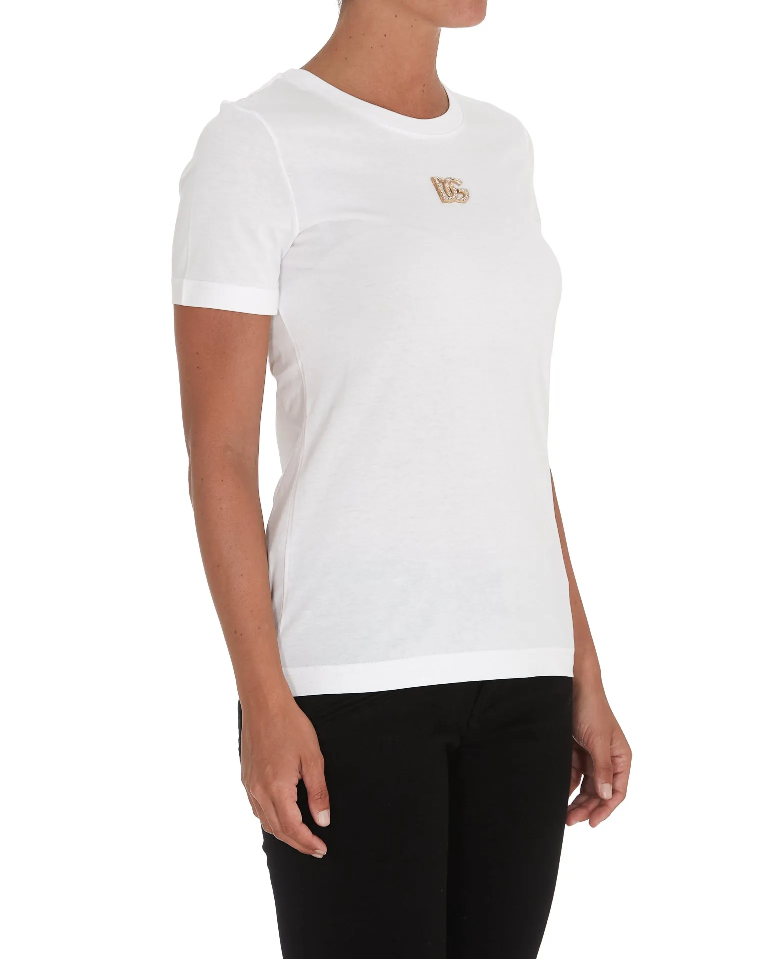 Dolce & Gabbana DG Crystal Embellished T-Shirt