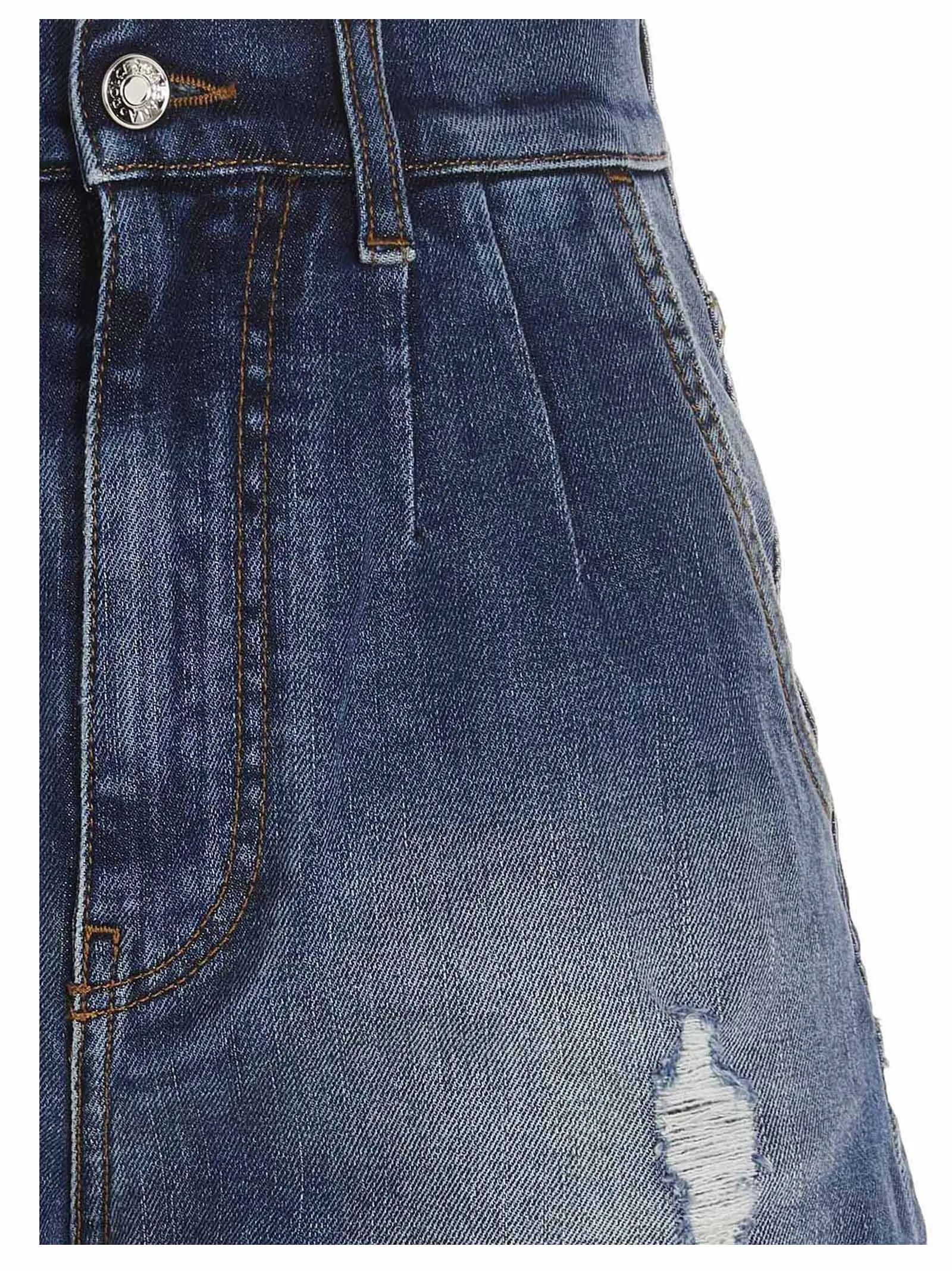 Dolce & Gabbana Distressed Denim Shorts