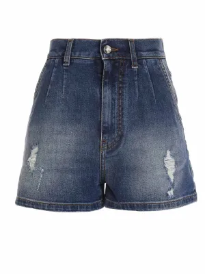 Dolce & Gabbana Distressed Denim Shorts