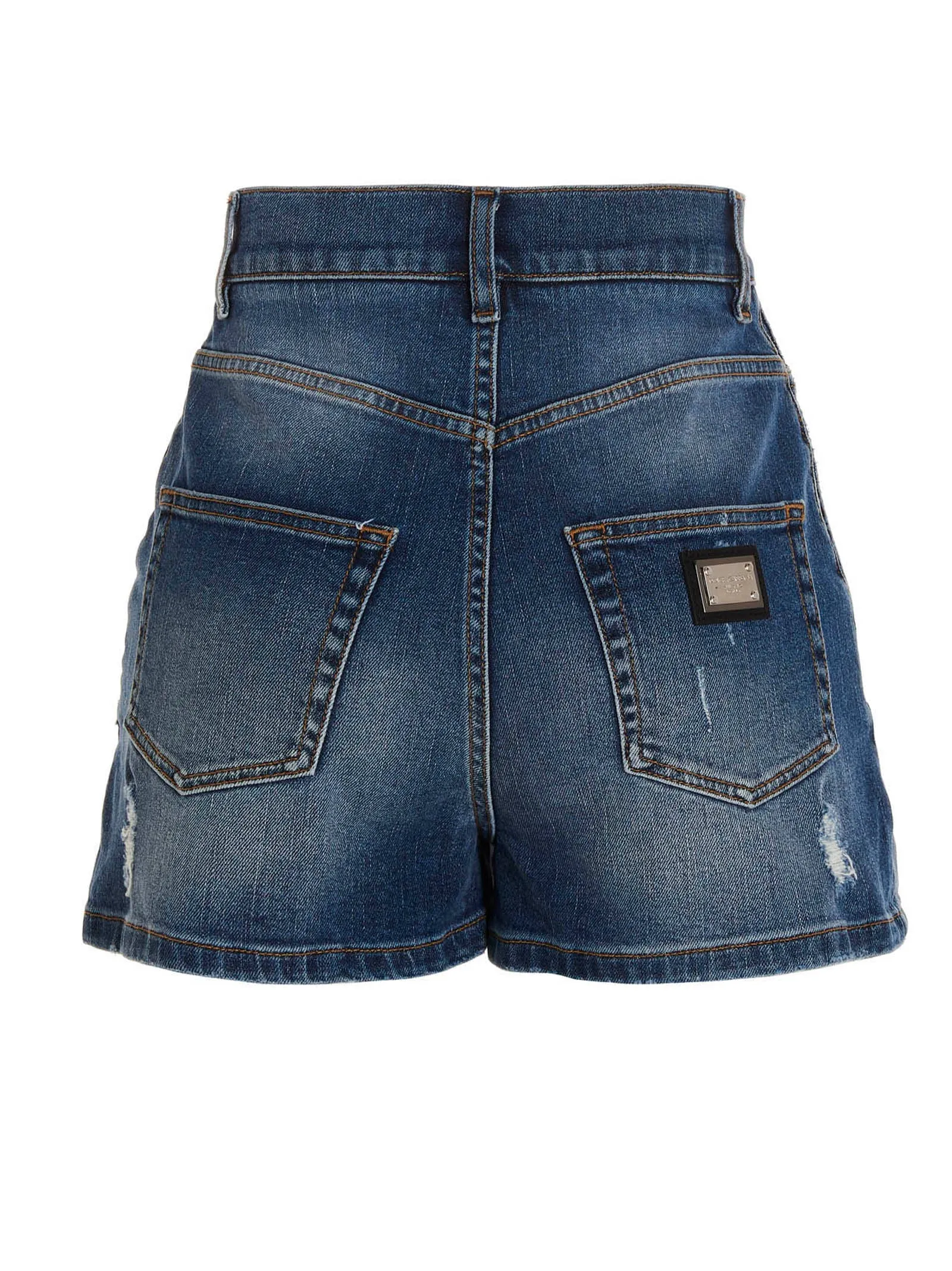 Dolce & Gabbana Distressed Denim Shorts