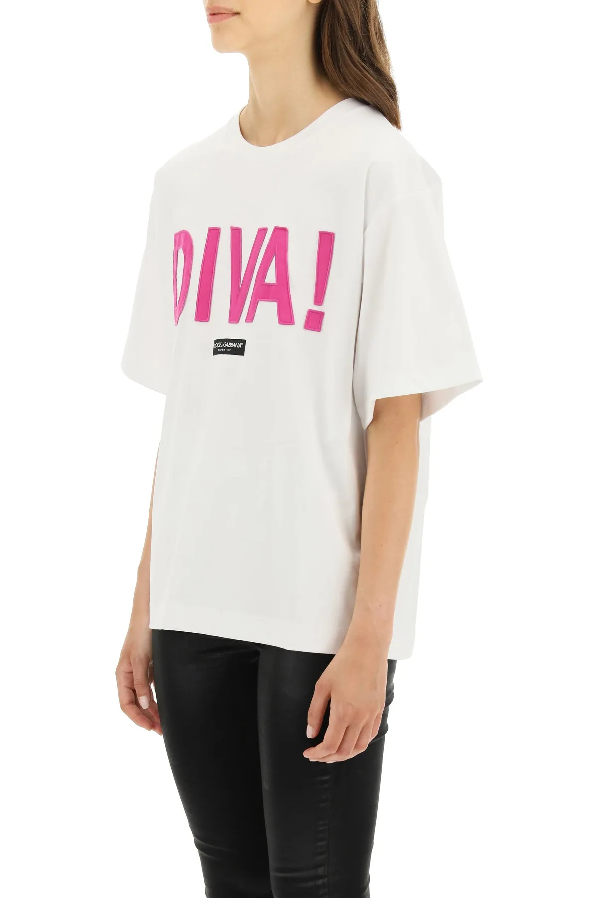 Dolce & Gabbana Diva Patch Jersey T-Shirt