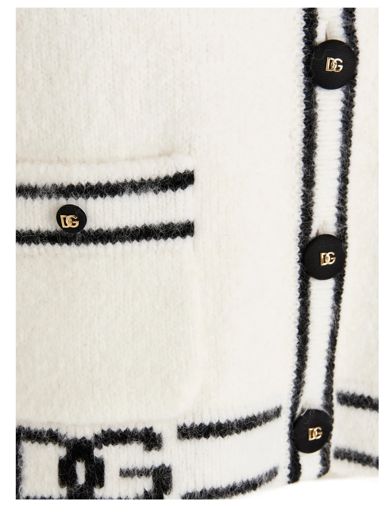Dolce & Gabbana Faux-Fur Knit Cardigan