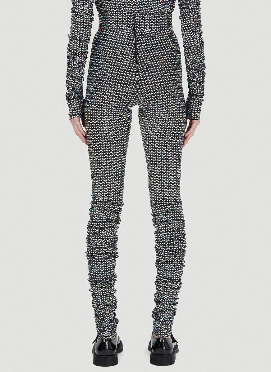 Dolce & Gabbana Holographic Sequined Jersey Leggings
