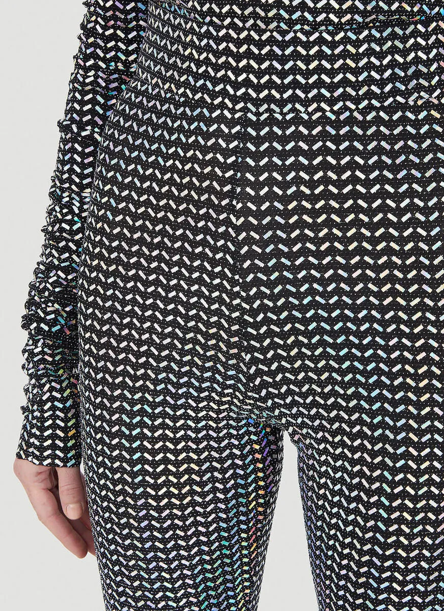 Dolce & Gabbana Holographic Sequined Jersey Leggings