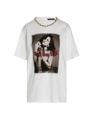 Dolce & Gabbana JLO Embellished T-Shirt