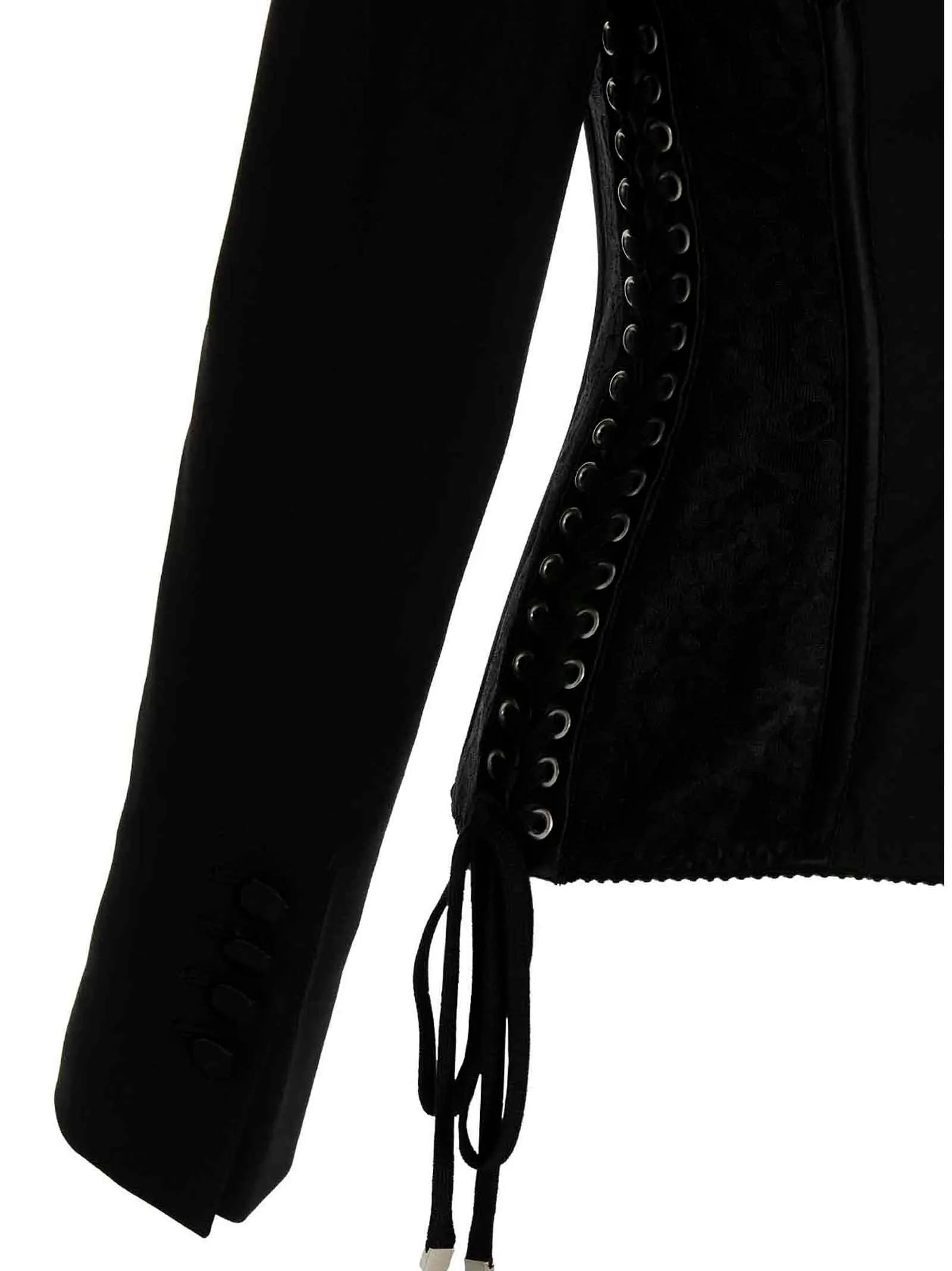 Dolce & Gabbana Lace Detailed Bustier Jacket