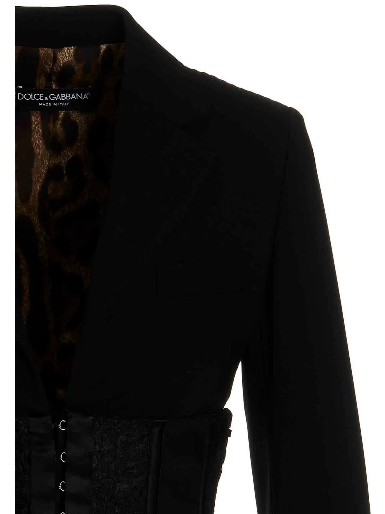 Dolce & Gabbana Lace Detailed Bustier Jacket