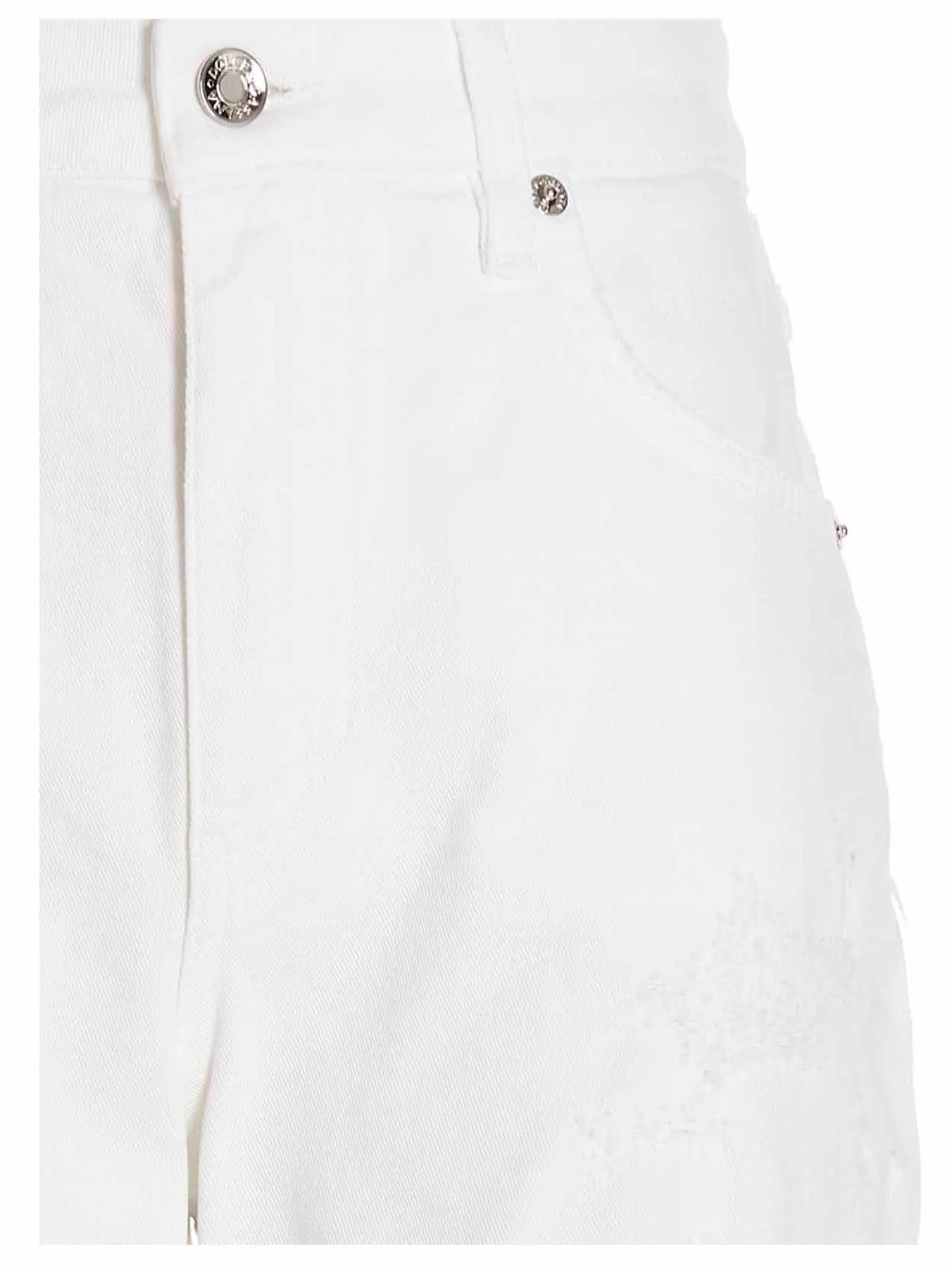 Dolce & Gabbana Logo Patch Distressed Effect Jeans