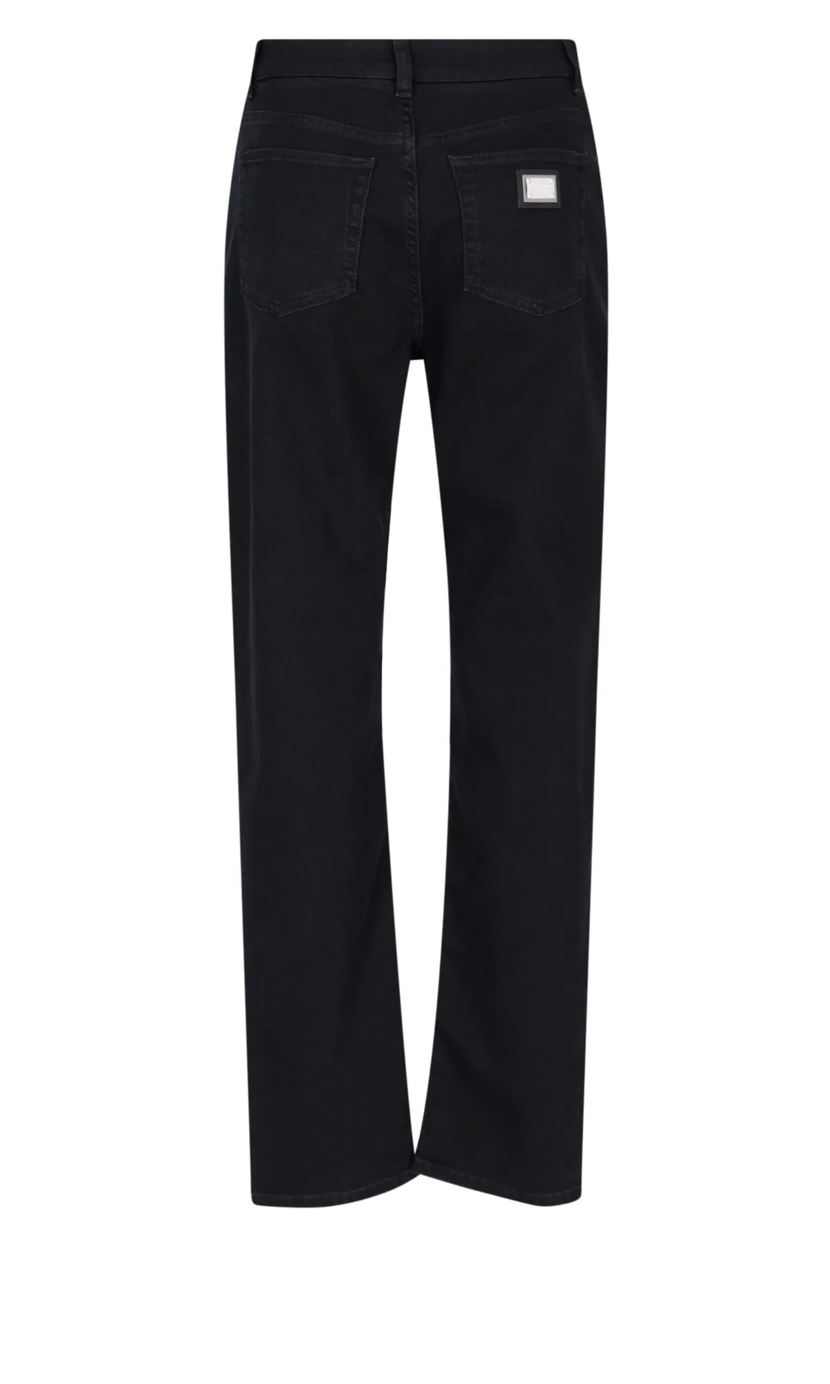 Dolce & Gabbana Logo Plaque Straight-Leg Jeans