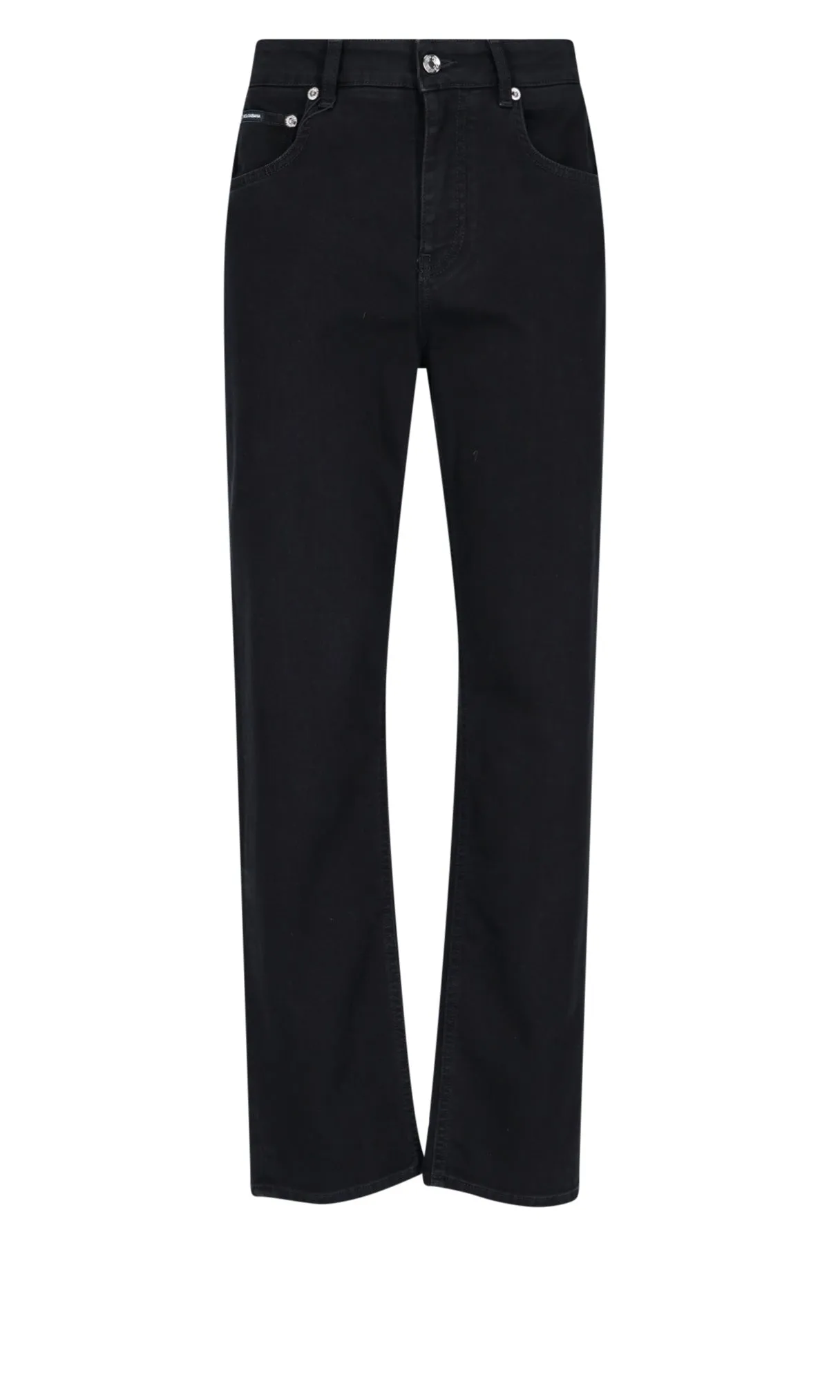 Dolce & Gabbana Logo Plaque Straight-Leg Jeans