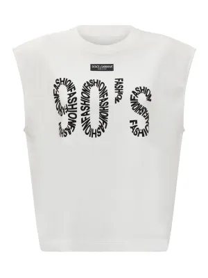 Dolce & Gabbana Sleeveless Jersey T-Shirt