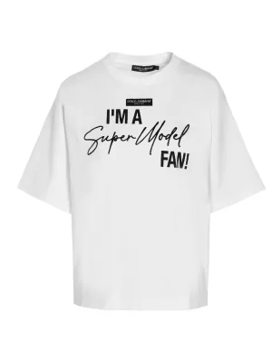 Dolce & Gabbana Slogan Printed T-Shirt