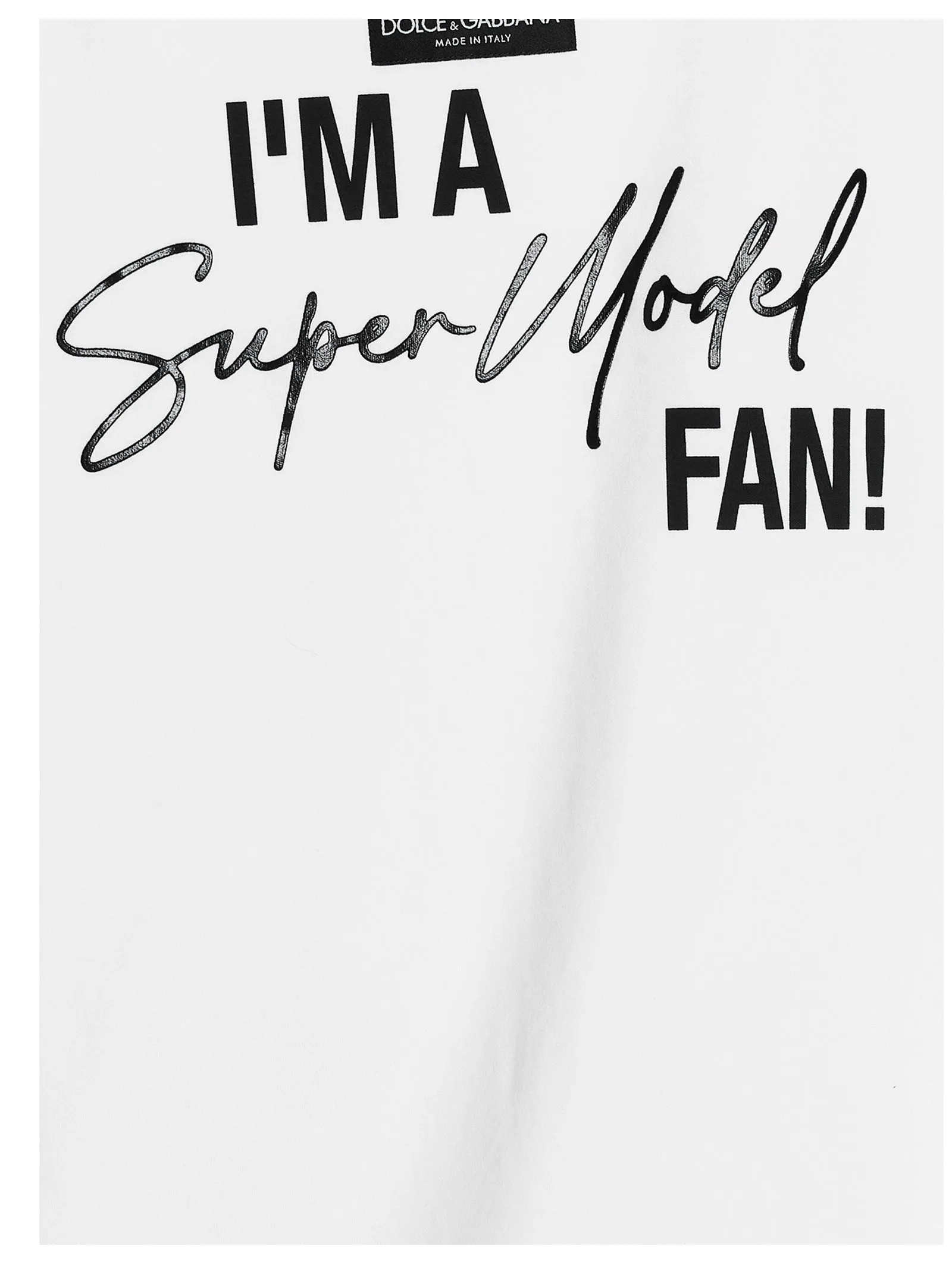 Dolce & Gabbana Slogan Printed T-Shirt