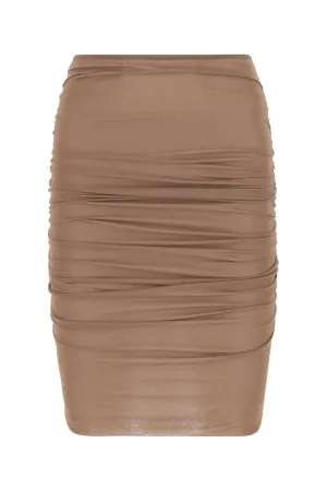 Dolce & Gabbana Stretched Draped Detail Midi Skirt