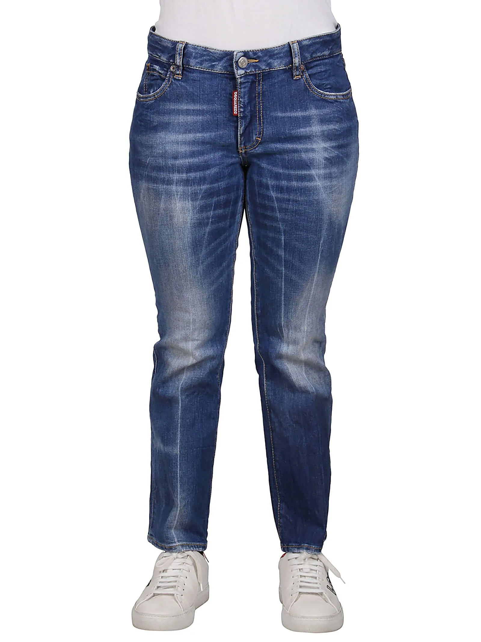 Dsquared2 Bootcut Cropped-Leg Jeans