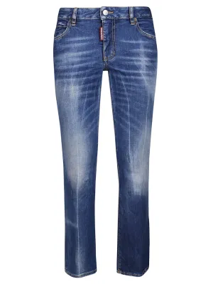 Dsquared2 Bootcut Cropped-Leg Jeans