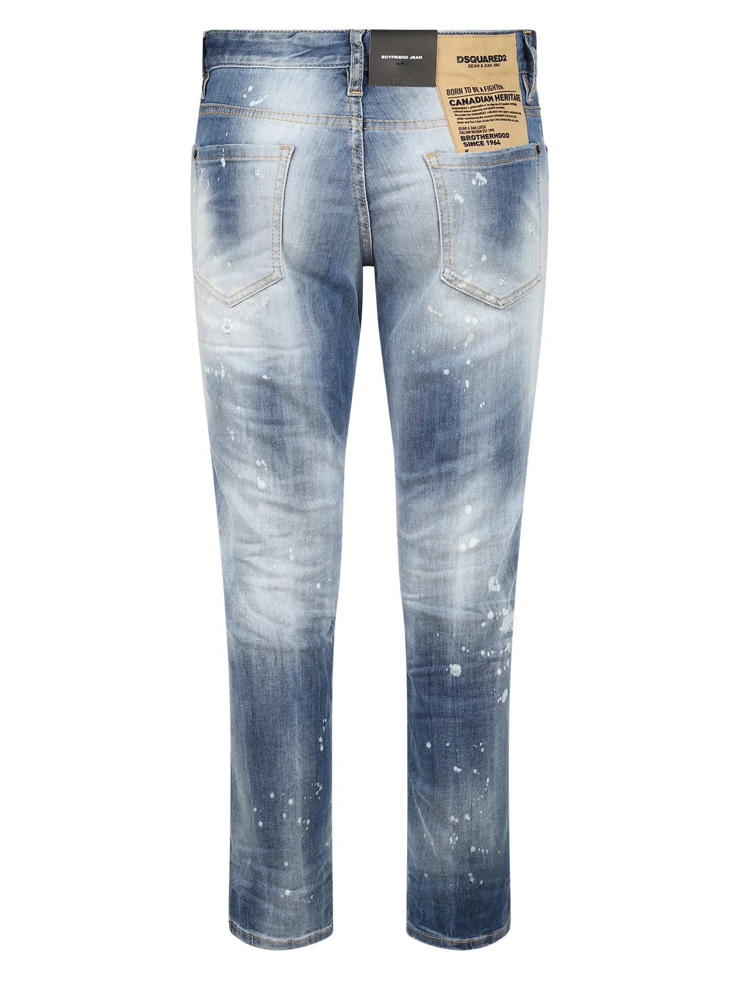 Dsquared2 Distressed Low-Waisted Skinny Jeans