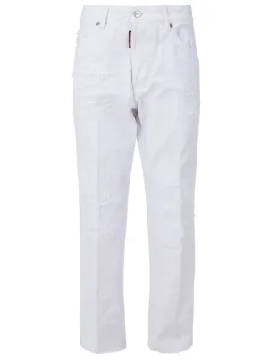 Dsquared2 Distressed Straight Leg Jeans