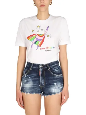 Dsquared2 Graphic Print Crewneck T-Shirt