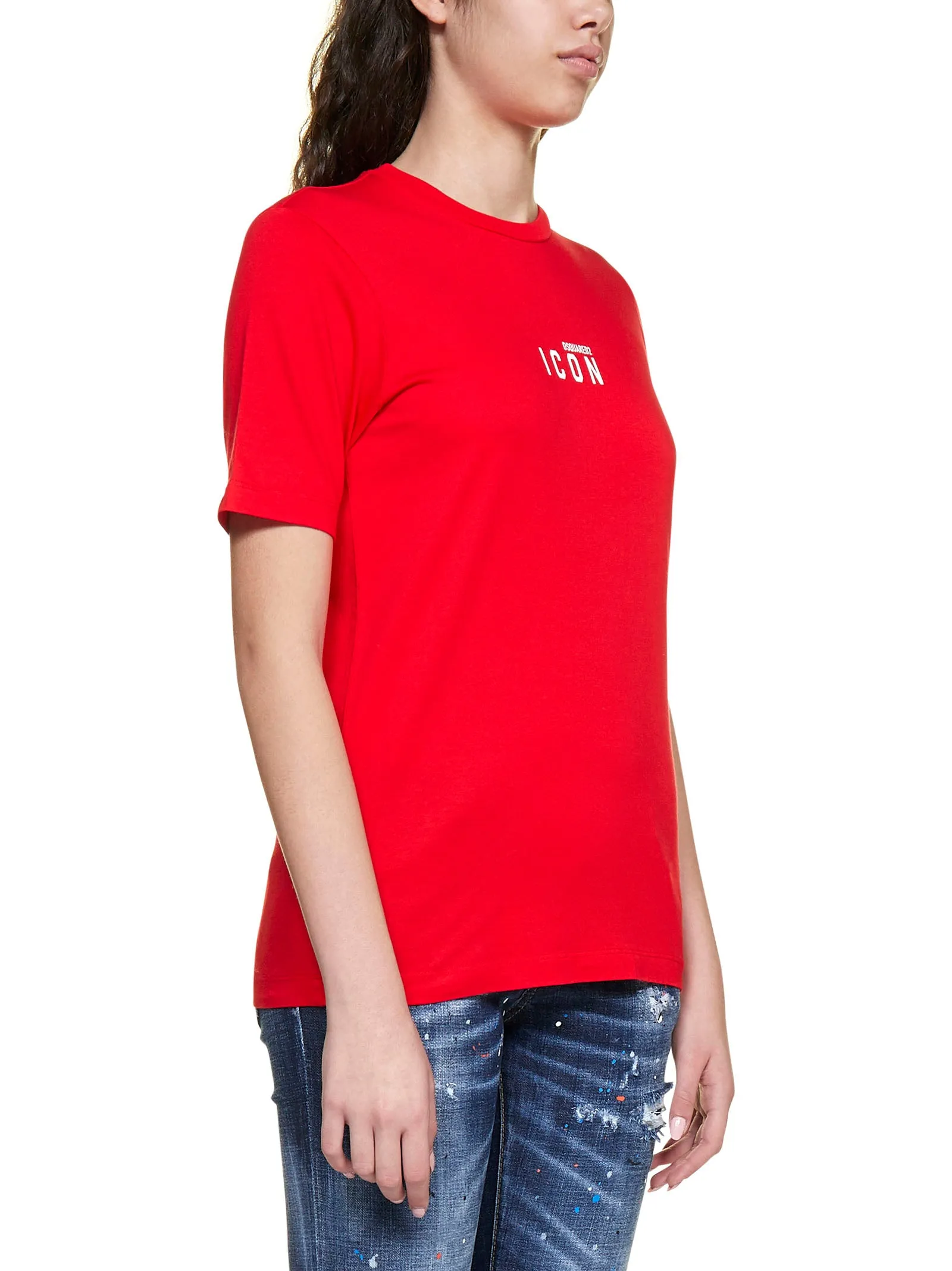Dsquared2 Icon Printed Crewneck T-Shirt