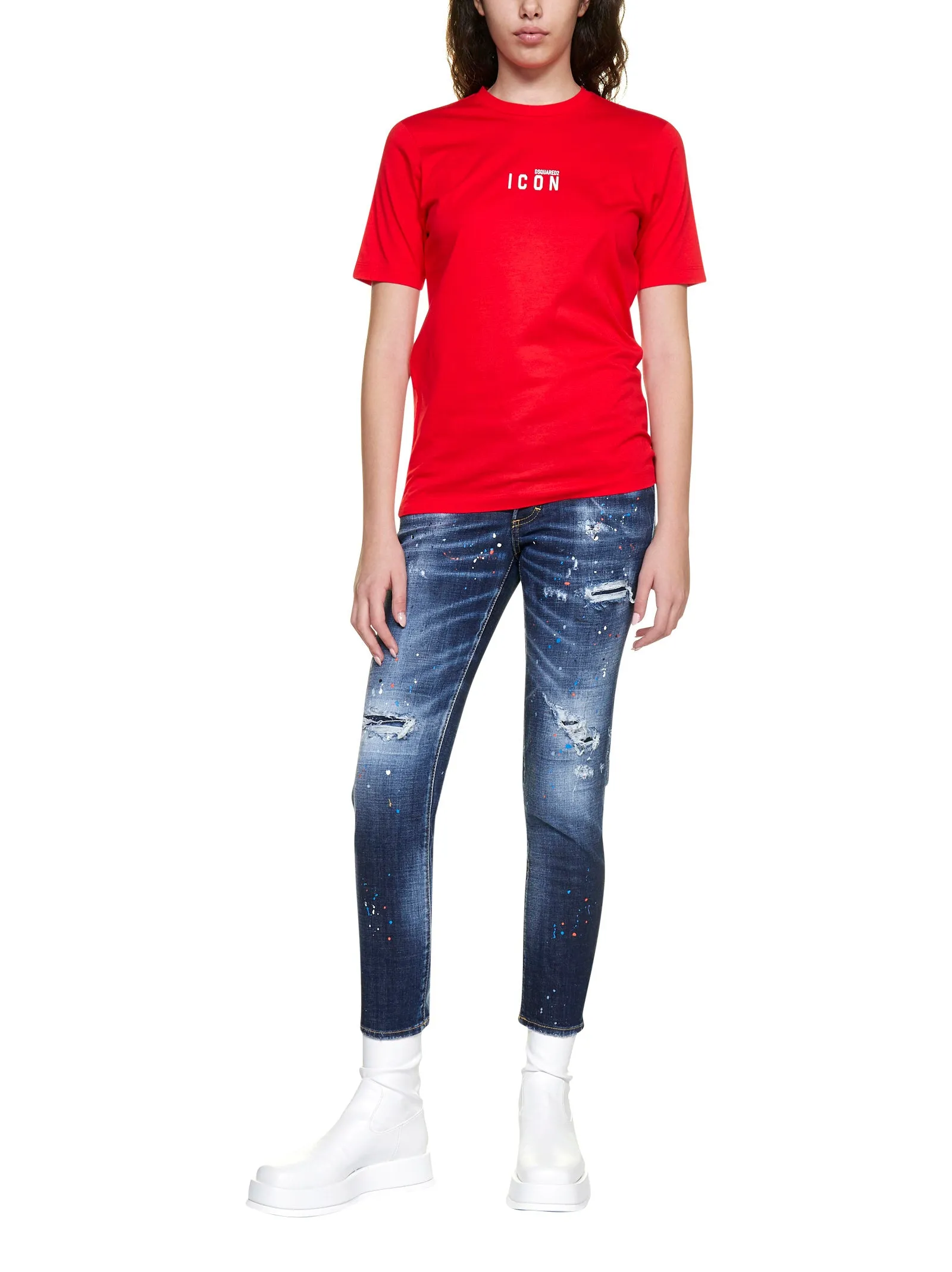 Dsquared2 Icon Printed Crewneck T-Shirt