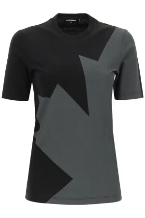 Dsquared2 Logo Leaf Printed T-Shirt