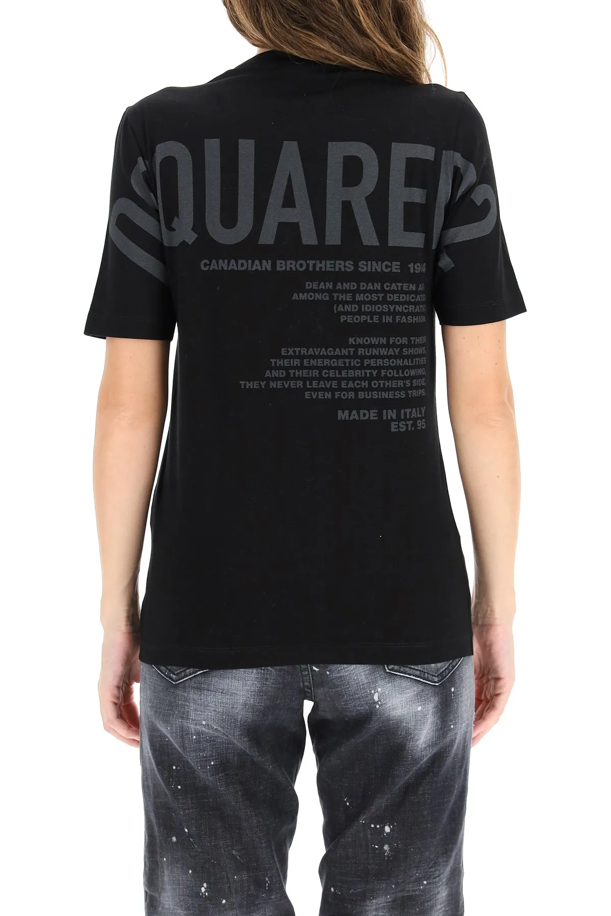 Dsquared2 Logo Leaf Printed T-Shirt